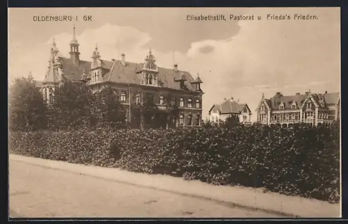 AK Oldenburg i. Gr., Elisabethstift, Pastorat und Frieda`s Frieden