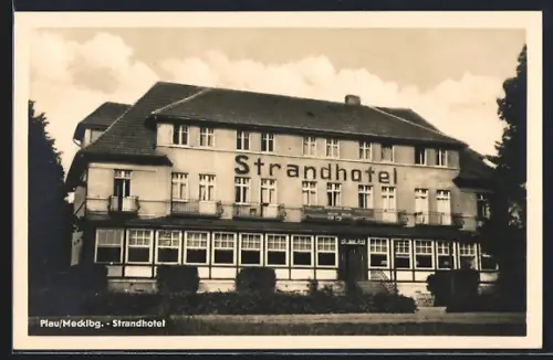 AK Plau /Mecklbg., Strandhotel