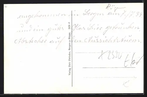 AK Bergen / Rügen, Markt mit Kirche