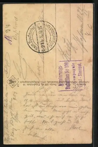 AK Mitau, Die Trinitatis-Kirche am Markt