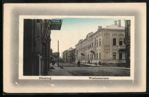 AK Dünaburg, Partie in der Wladimirstrasse