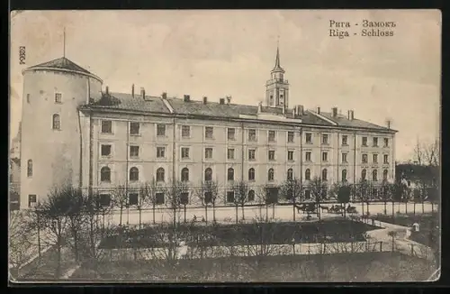 AK Riga, Blick auf das Schloss