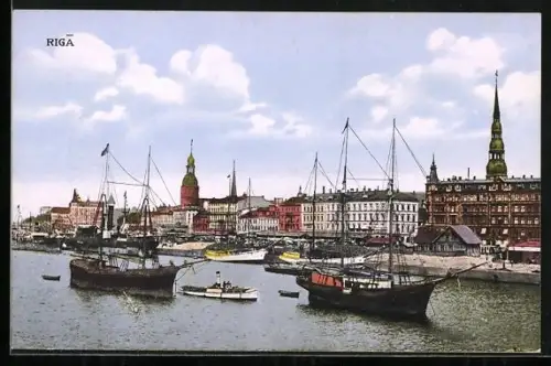 AK Riga, Hafen, Dampfer
