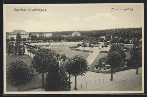 AK Brunshaupten /Ostsee, Hindenburg-Platz