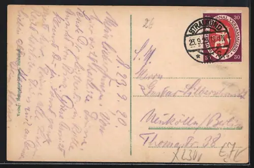 AK Stralsund, Überfahrt nach Rügen mit dem Trajektschiff