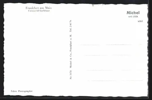 AK Frankfurt am Main, Fernmeldehochhaus