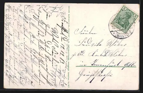 AK Alt-Frankfurt, Total mit neuem Eisernen Steg