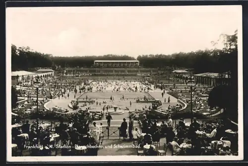 AK Frankfurt-Niederrad, Stadion, Planschbecken, Schwimmbad