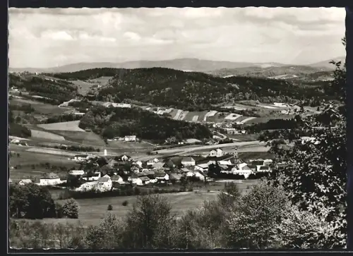 AK Zenting /Bayer. Wald, Ortsansicht aus der Vogelschau