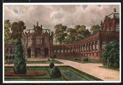 AK Dresden, Zwinger, Westlicher Pavillon