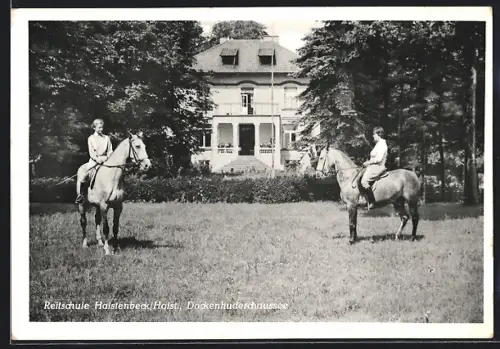 AK Halstenbek /Holst., Reitschule, Dockenhuderchaussee