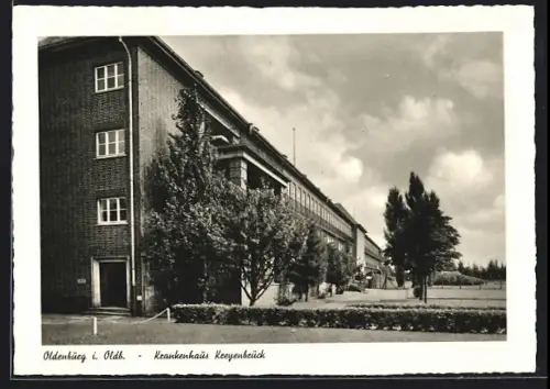 AK Oldenburg i. Oldb., Blick auf das Krankenhaus Kreyenbrück