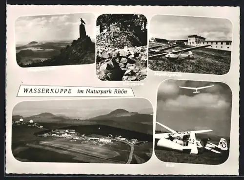 AK Segelflieger der Segelflugschule auf der Wasserkuppe