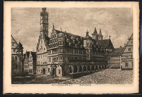 AK Rothenburg o. T., Rathaus