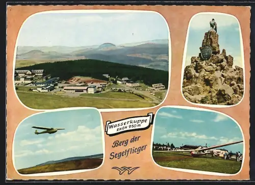 AK Gersfeld, Wasserkuppe, Berg der Segelflieger