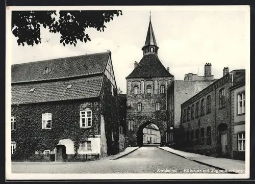 AK Stralsund, Kütertor mit Jugendherberge