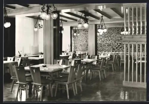 AK Heubach /Thür. Wald, FDGB-Erholungsheim Hermann Duncker, Bauernstube