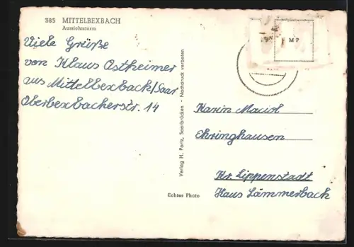 AK Mittelbexbach, Aussichtsturm