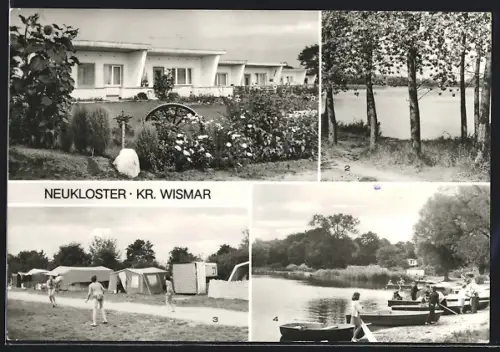 AK Neukloster / M., Zeltplatz und Bungalows am Neukloster-See
