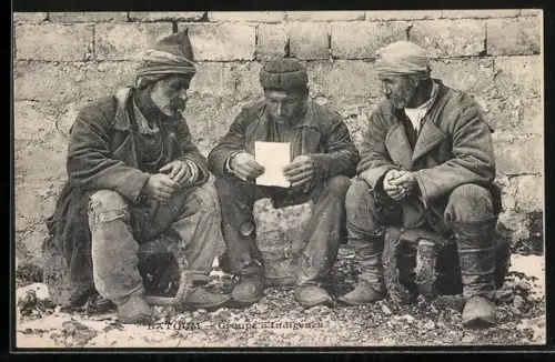 AK Batoum, Groupe d`Indigénes, russische Bettler