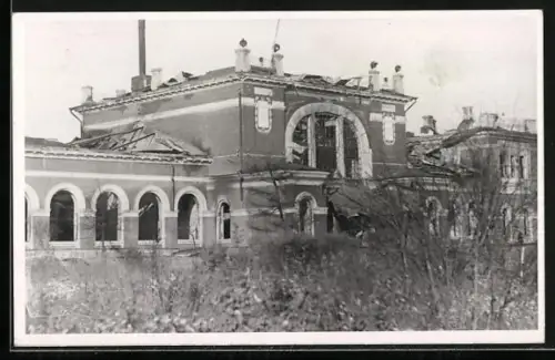AK Witebsk, Zerstörter Bahnhof