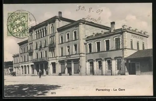 AK Porrentruy, La Gare, Bahnhof