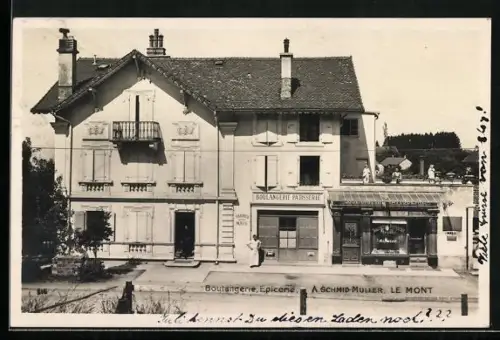AK Le Mont, Boulangerie et Epicerie A. Schmid-Müller