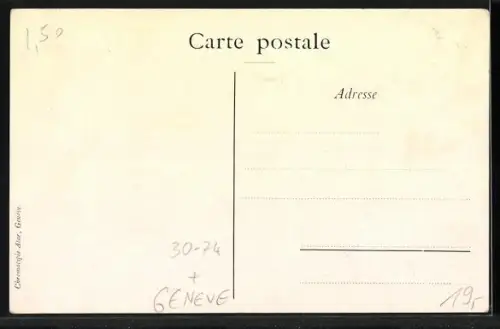 Künstler-AK Genève, Schweizer Soldaten in Uniformen 1908