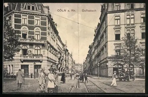 AK Köln-Neustadt, Strasse Am Duffesbach