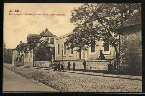 AK Kiel, Dänischestrasse, Kunsthalle und ehem. Laboratorium