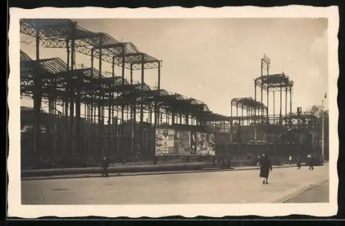 AK München, Glaspalast nach der Brandkatastrophe 1931