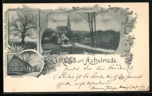 AK Achelriede, Restaurant Ehlert, Aussichtspunkt, Kirche