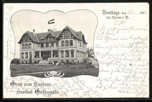 AK Bentlage bei Rheine, Kurhaus Sooldbad Gottesgabe