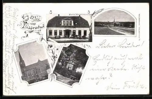 AK Bissendorf / Teutoburger Wald, Gasthof Germania, Annas Lust, Kirche