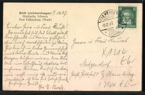 AK Falkenberg /Mark, Stift Uchtenhagen