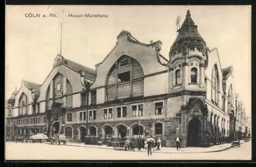 AK Cöln a. Rh., Haupt-Markthalle