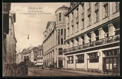 AK Köln, Gürzenichstrasse mit Geschäften