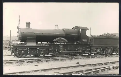 Foto-AK Englische Eisenbahn, Lokomotive No. 3414 Albert Brassey der GWR