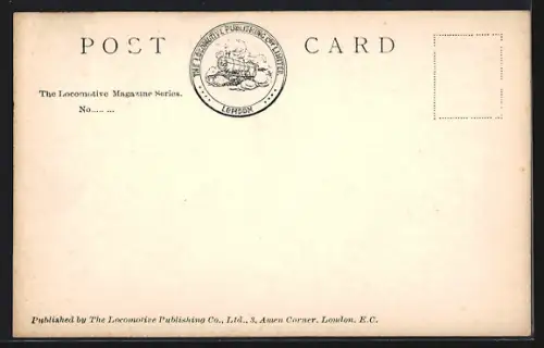 Foto-AK Englische Eisenbahn, Lokomotive No. 329 Stephenson