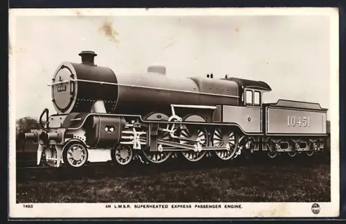 AK Englische Eisenbahn, Lokomotive No. 10451 der L. M. S.
