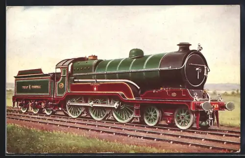 AK Englische Eisenbahn, Lokomotive No. 425 Sir Sam Fay der Great Central Railway