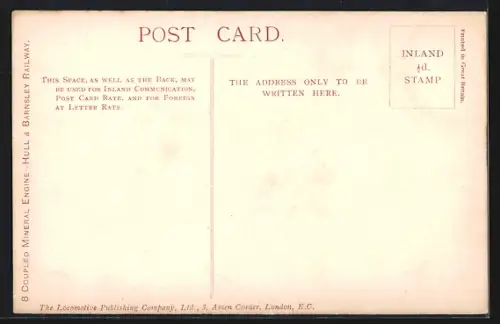 AK Englische Eisenbahn, Lokomotive No. 117 der H. & B. R.