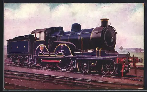 Foto-AK Englische Eisenbahn, Lokomotive No. 1831 der GER