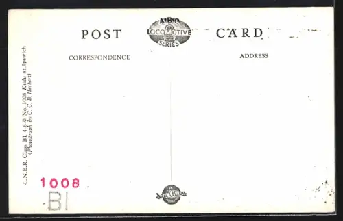 AK LNER Class No. 1008 Kudu, englische Eisenbahn