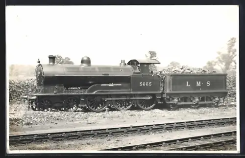 Foto-AK Englische Eisenbahn, Lokomotive No. 5665 der L. M. S.