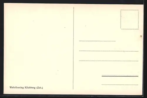 AK Luzern, Kapellbrücke und Wasserturm