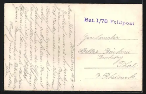 AK Herrliberg, Wegpartie zum Ort