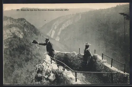 AK Les Planchettes, Point de vue des Recrettes