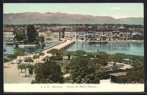 AK Genève, Quai du Mont-Blanc