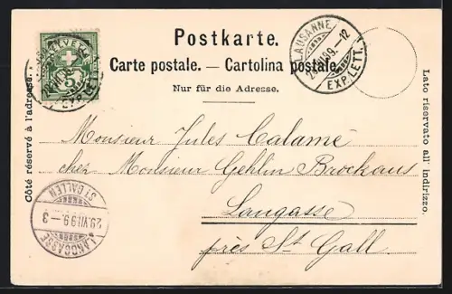 AK Rolle, Château de Rolle, Panorama